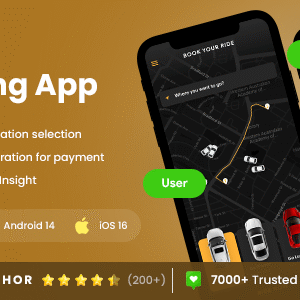 4 App Template| Taxi App | Cab Booking App| Rider App| Driver App| Qcabs