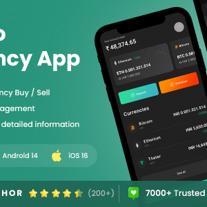 2 App Template| Crypto Exchange App| Cryptocurrency Wallet App| NFT Tracker App| CoinExchange