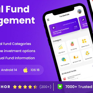 2 App Template| Mutual Fund Investment| SIP| Investment Management | Stock Market App| Fundwind