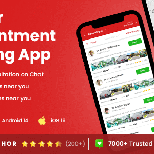 2 App Template| Nearby Doctor Appointment Booking App| Lab Test| Nearby Pharmacy| Medical| DoctoHub