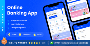 2 App Template | Online Banking App | Wallet App | Net Banking App | Digital Bank App | My Banking