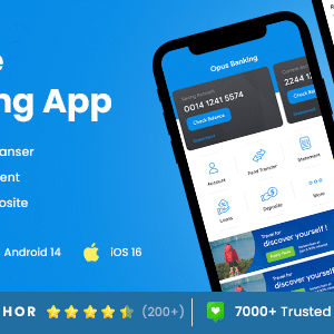 2 App Template| Online Banking App| Wallet App| Net Banking App| Digital Bank App| Opus Banking