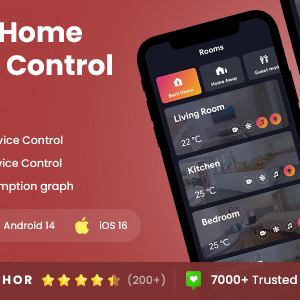 2 App Template| Smart Home App| Iot App| Home Control App| Home Automation App| SmartHome