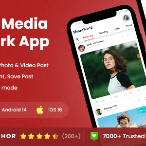 2 App Template| Social Network App| Chatting App| Group Chatting App| Story Sharing App| ShareWorld