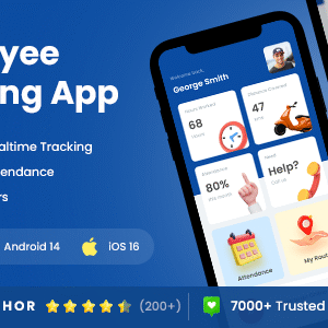 4 App Template | Employee Tracking App | Employee Management  | Staff Attendance App| Track Employee