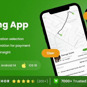 4 App Template| Taxi App | Cab Booking App| Rider App| Driver App| Cabira