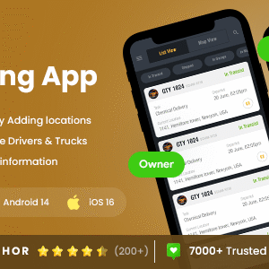 4 App Template| Truck Tracking App| Truck Business Management  App| Truck Driver App | TrucksUp