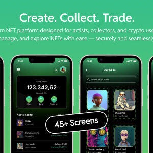 Artify - Flutter NFT Marketplace UI Kit | Web3 Wallet Support (MetaMask, Trust, Phantom)