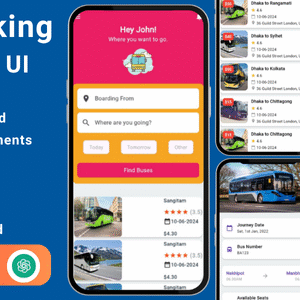 Bus Booking App | City Bus Tracker | Bus Ticket Booking UI Kit in Flutter