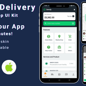Courier Delivery App in Flutter | Online Parcel Tracking App | Parcel Delivery App with Flutter
