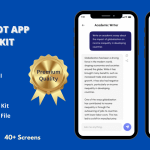 Crunch AI ChatBot Flutter UI kit for Android + iOS