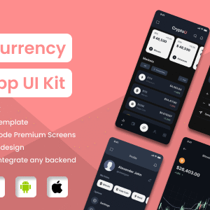 CryptoU - Cryptocurrency App Flutter UI Kit