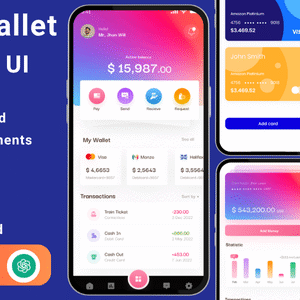 Digital Wallet Flutter App UI Kit