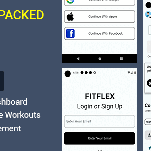 FitFlex Fitness Mobile Application Template
