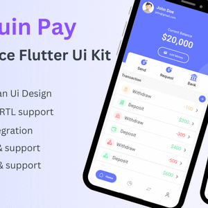 Flutter Complete Mobile Financial App UI Kit | MFS