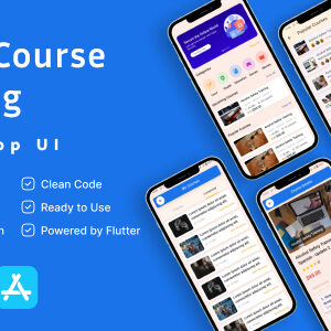 Online Course App Flutter UI Kit | ELearning App | LMS App | Education App | Educational App UI Kit