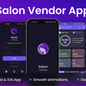 Salon Vendor Flutter App - UI Kit